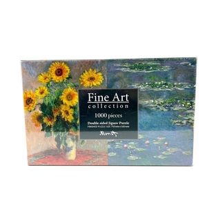 Fine Art Double-Sided Monet 1000 Puzzle NEW